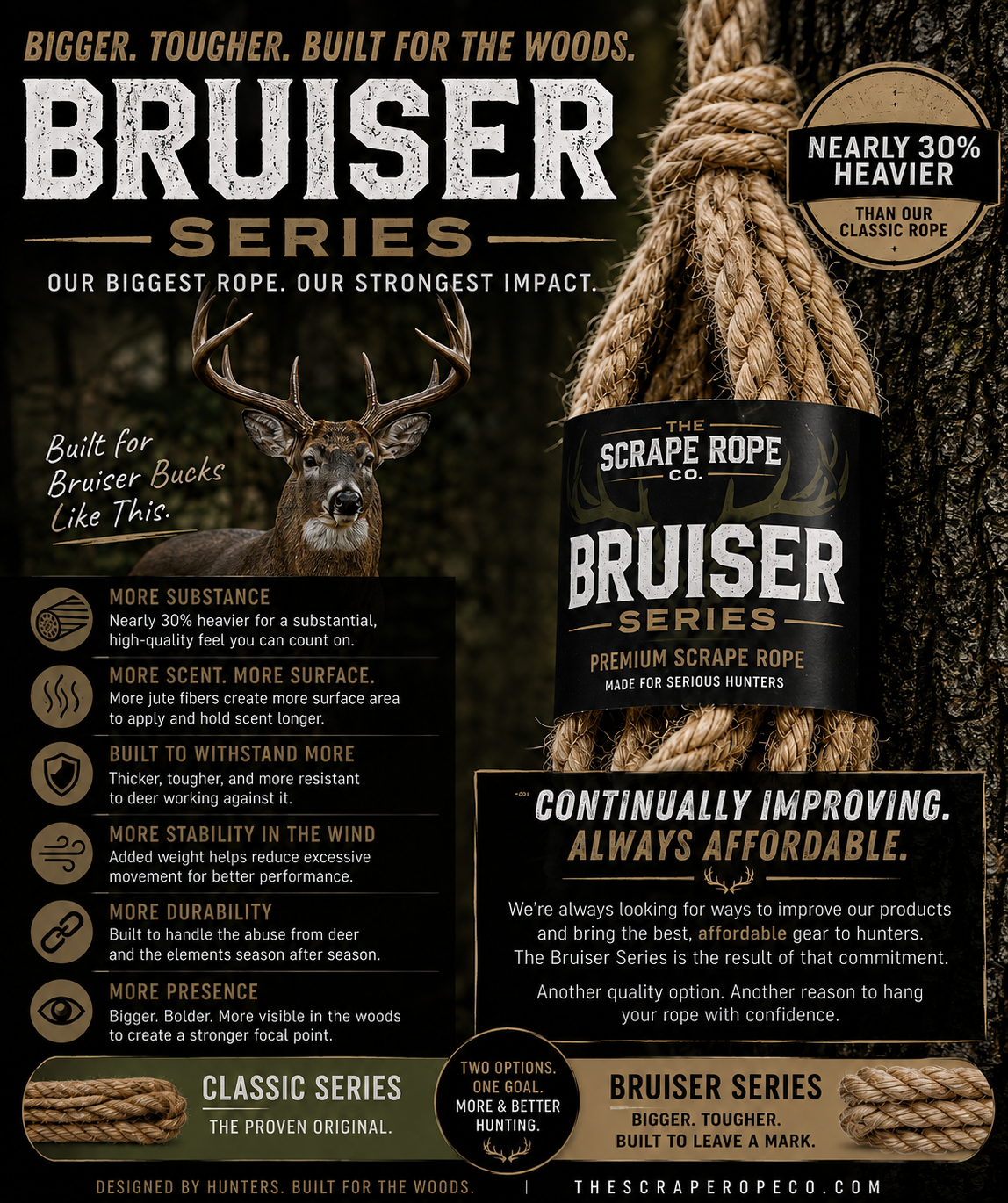 Bruiser 3.5 FT Scrape Rope